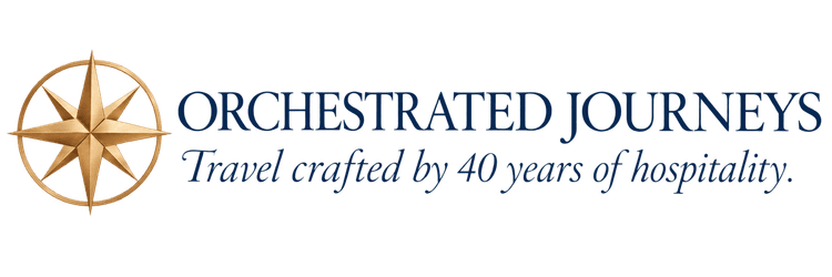 Orchestrated Journeys. Travel crafted by 40 years of hospitality.